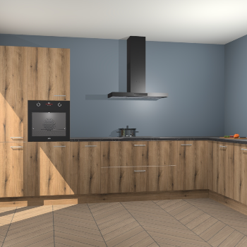 Goud Eiken keuken Napels 49205