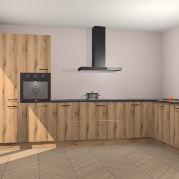 Goud Eiken keuken Napels 49218