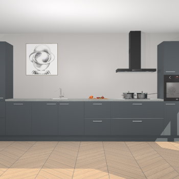 Onyxgrijze keuken Barentsburg 91575