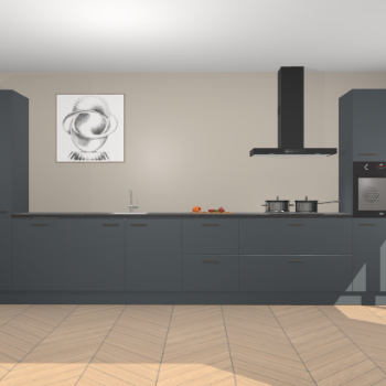 Onyxgrijze keuken Barentsburg 91586