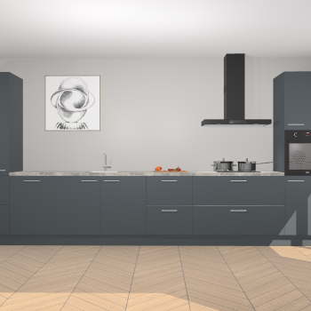 Onyxgrijze keuken Barentsburg 91591