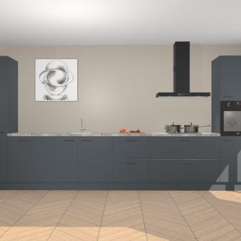 Onyxgrijze keuken Barentsburg 91595