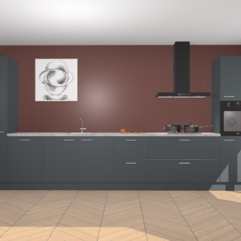 Onyxgrijze keuken Barentsburg 91598