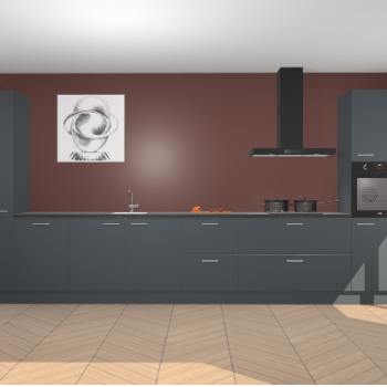 Onyxgrijze keuken Barentsburg 91604