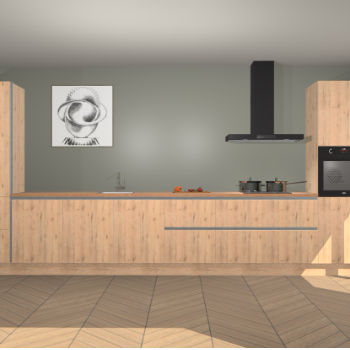 Madera Natuur greeploze keuken Barentsburg 91731