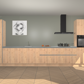 Madera Natuur greeploze keuken Barentsburg 91755