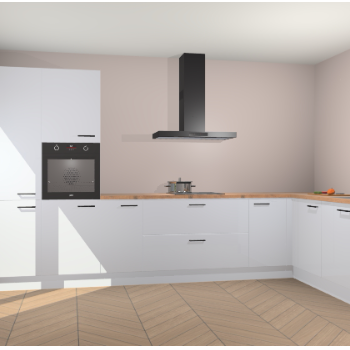 Sneeuwwitte hoogglans keuken Napels 49598