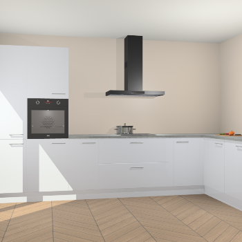 Sneeuwwitte hoogglans keuken Napels 49631