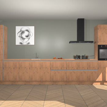 Astoria Eiken greeploze keuken Barentsburg 91789