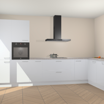 Sneeuwwitte hoogglans keuken Napels 49649