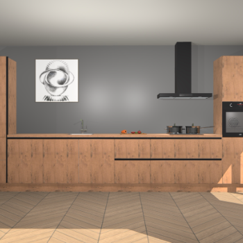 Astoria Eiken greeploze keuken Barentsburg 91792