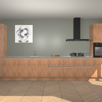 Astoria Eiken greeploze keuken Barentsburg 91795