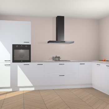 Sneeuwwitte hoogglans keuken Napels 49653