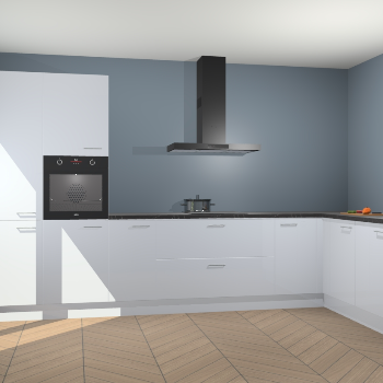 Sneeuwwitte hoogglans keuken Napels 49656