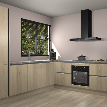 Vuren greeploze keuken Benidorm 51355