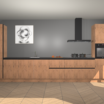 Astoria Eiken greeploze keuken Barentsburg 91805