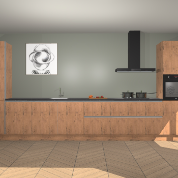 Astoria Eiken greeploze keuken Barentsburg 91827