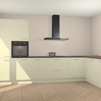 Magnolia hoogglans keuken Napels 50849