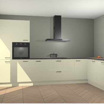 Magnolia hoogglans keuken Napels 50853