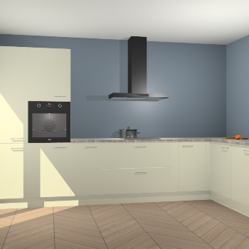 Magnolia hoogglans keuken Napels 50934