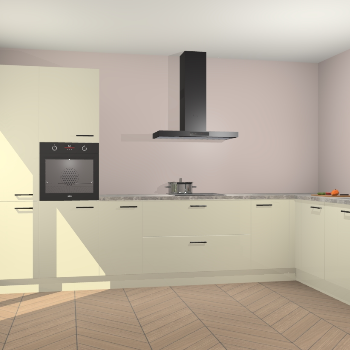 Magnolia hoogglans keuken Napels 50938