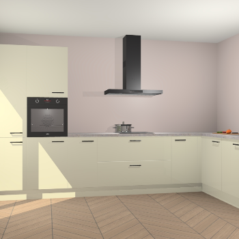 Magnolia hoogglans keuken Napels 50954