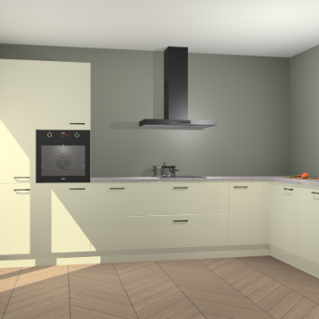 Magnolia hoogglans keuken Napels 50953