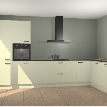 Magnolia hoogglans keuken Napels 50960