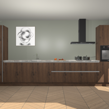 Noten greeploze keuken Barentsburg 92002