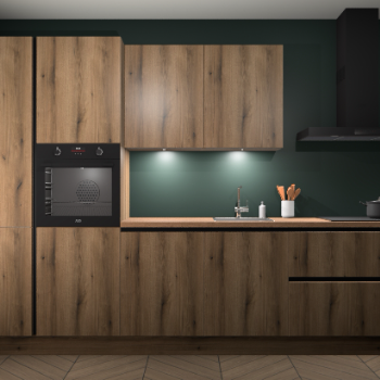 Goud Eiken greeploze keuken Groenland 43555