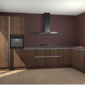 Noten greeploze keuken Napels 52378