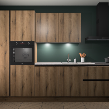 Goud Eiken greeploze keuken Groenland 43658