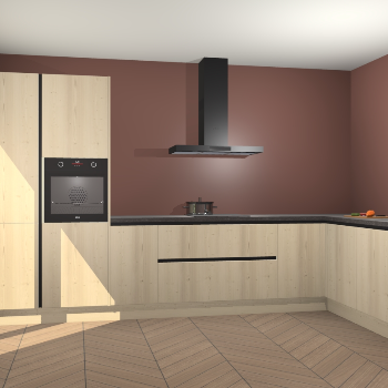 Vuren greeploze keuken Napels 52769