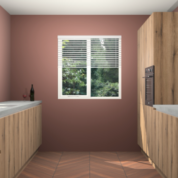 Goud Eiken greeploze keuken Lusaka 43104