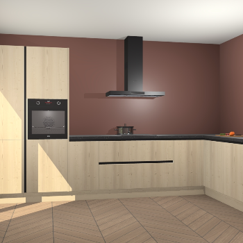 Vuren greeploze keuken Napels 52819