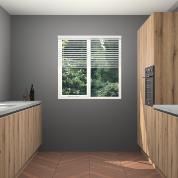 Goud Eiken greeploze keuken Lusaka 43131