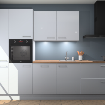 Sneeuwwitte hoogglans keuken Groenland 46091