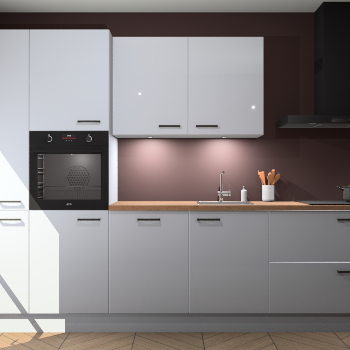 Sneeuwwitte hoogglans keuken Groenland 46102