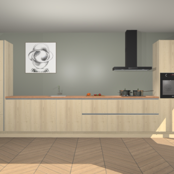 Vuren greeploze keuken Barentsburg 91931