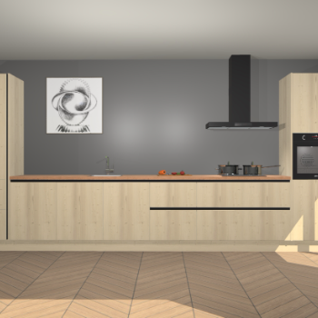 Vuren greeploze keuken Barentsburg 91934