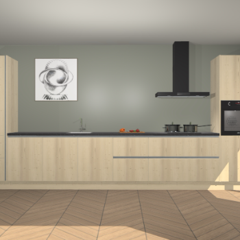 Vuren greeploze keuken Barentsburg 91965