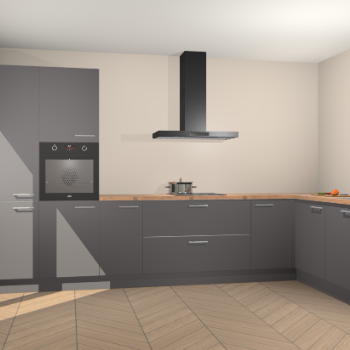 Onyxgrijs keuken Napels 51454