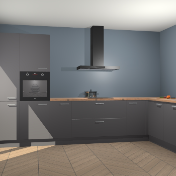 Onyxgrijze keuken Napels 51455