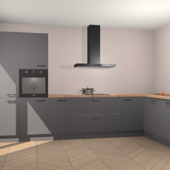 Onyxgrijze keuken Napels 51457