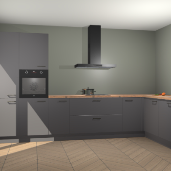 Onyxgrijze keuken Napels 51458