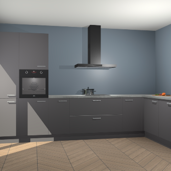 Onyxgrijze keuken Napels 51461