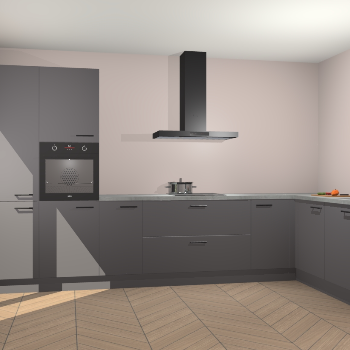 Onyxgrijze keuken Napels 51463