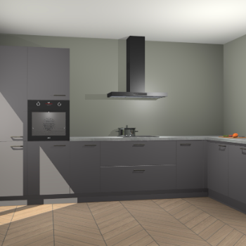 Onyxgrijze keuken Napels 51464