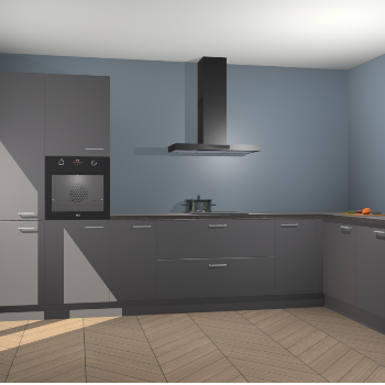 Onyxgrijze keuken Napels 51468