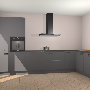 Onyxgrijze keuken Napels 51470